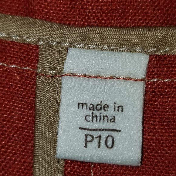 Coldwater Creek Open Front Dress Jacket Size P10 Burnt Orange - Picture 4 of 4